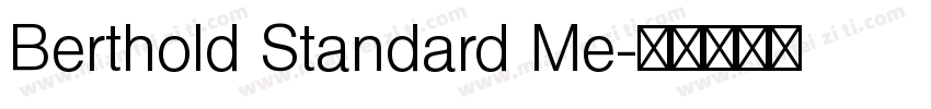 Berthold Standard Me字体转换